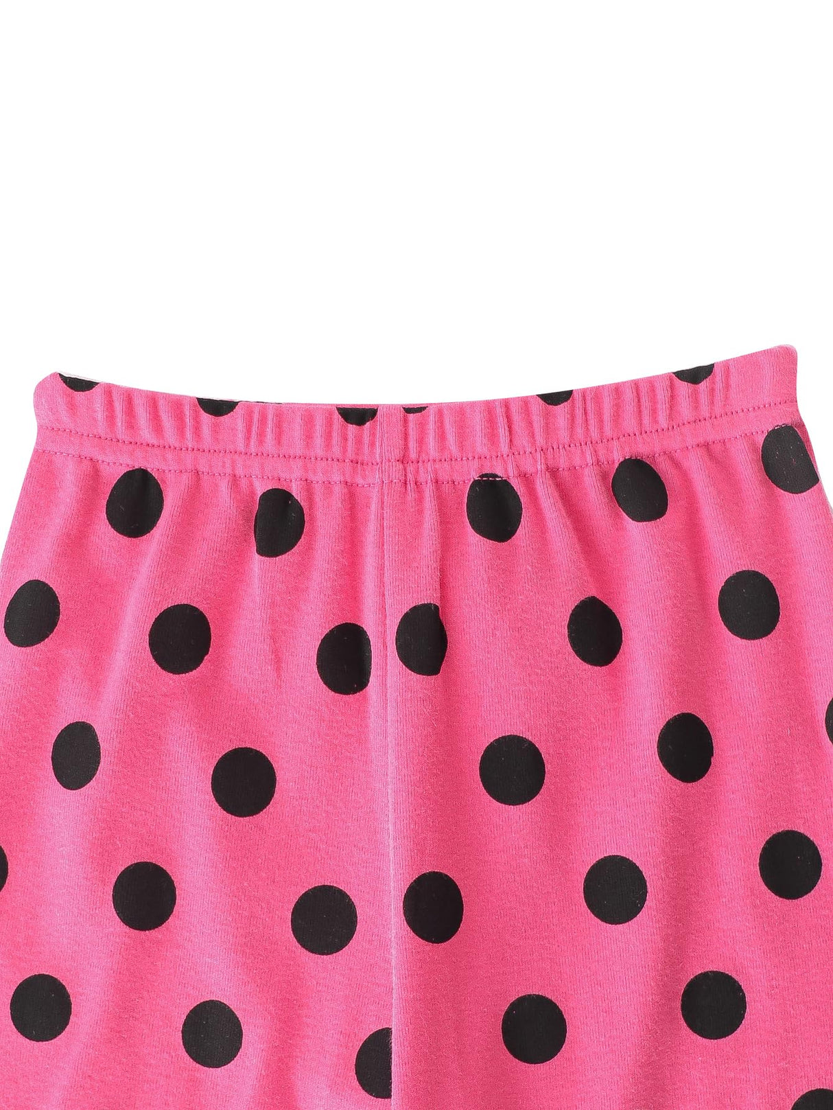 Vopawetty Girls 4-Piece Pajamas Cotton Christmas Pjs Set Kids Sleepwear (Pink Unicorn/Red Dots, 8)