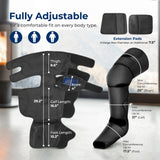 SereneLife Air Compression Leg Massager, Full Leg Massager with Heat and Compression, Ice Pack, Portable and Adjustable with 6 Modes 3 Vibrations 3 Intensities, 11 Airbags for Thigh Calf Foot Massage