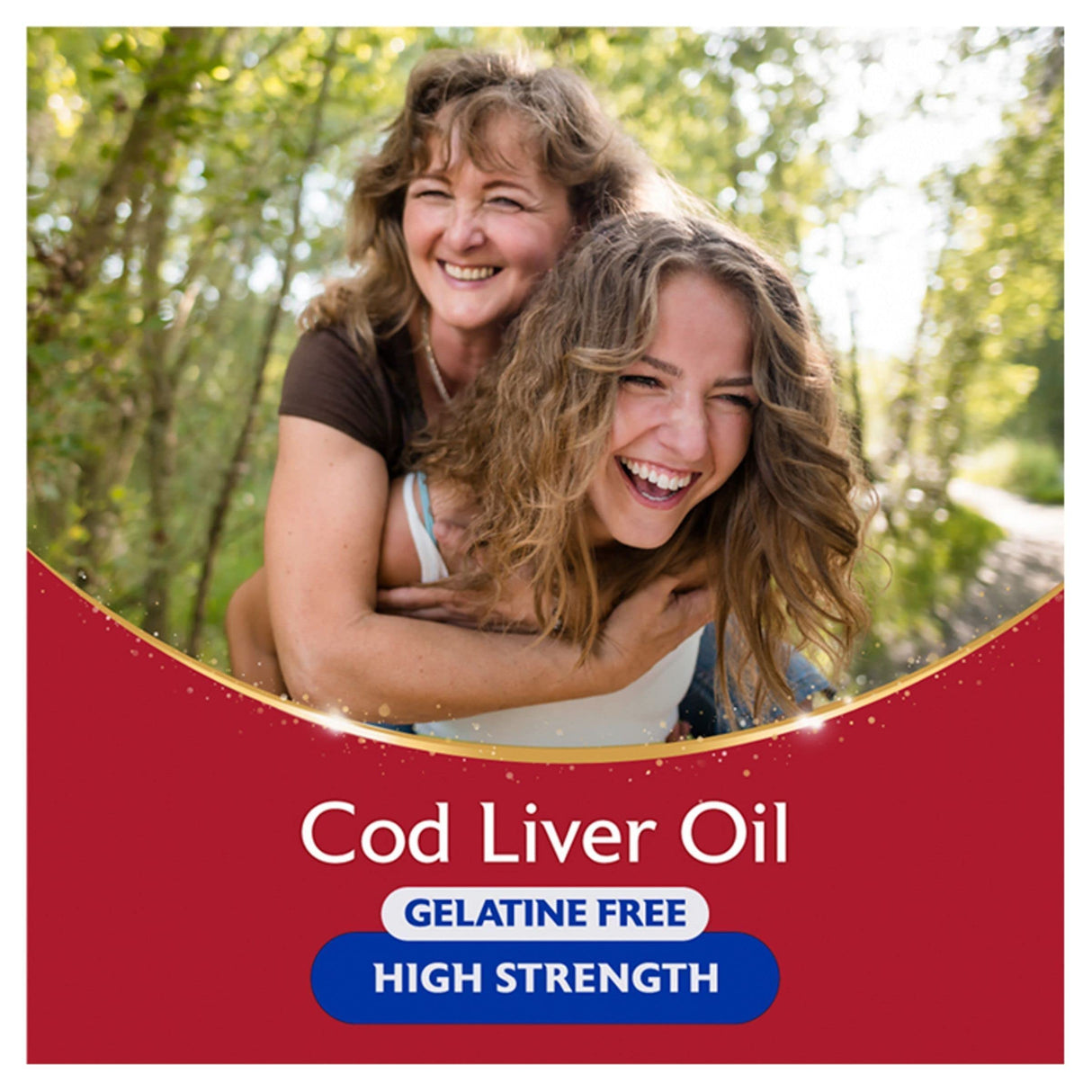 Seven Seas Cod Liver Oil High Strength With Omega 3 Plus Vitamins D & E 120 Capsules