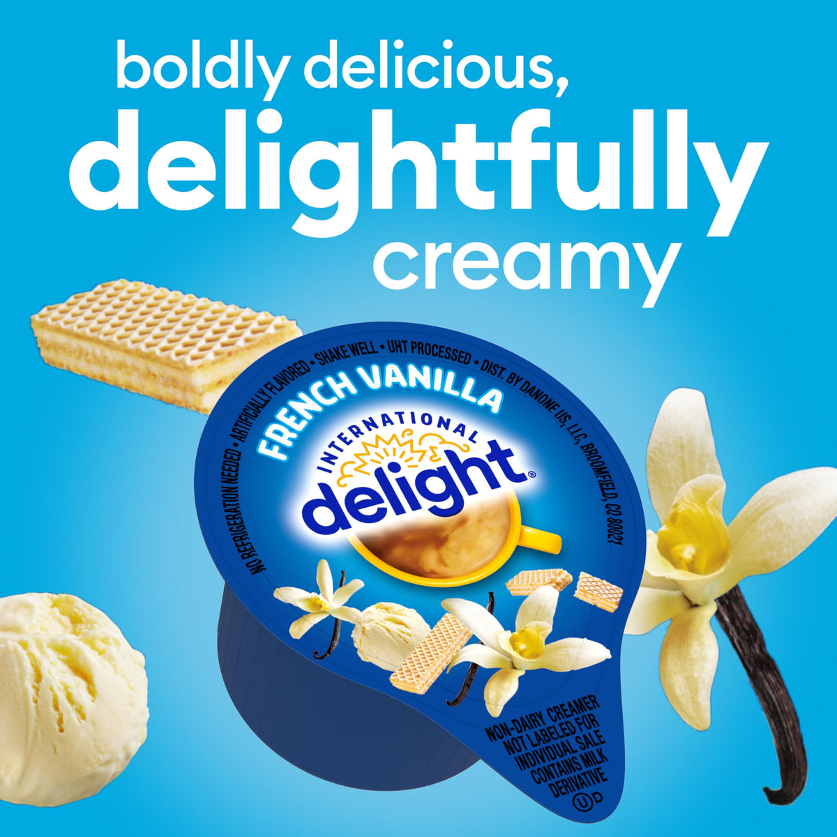 International Delight Creamer Singles, French Vanilla, 192 Count