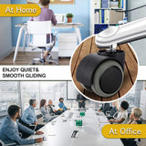 PChero Office Chair Wheels Replacement for IKEA Chairs, 10mm Stem (Set of 5), 2" Heavy Duty Swivel Polyurethane Casters for IKEA Chair Furniture Accessories, Protection for Hardwood Floors Carpet