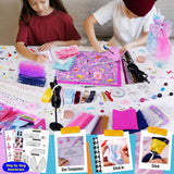 ONE TO FOUR 800+Pcs Fashion Designer Kits for Girls with 6 Mannequins - Girls Fashion Design Craft Kit, Sewing Kit for Kid 8-12, Birthday Christmas Gifts for Teens Girl 6 7 8 9 10 11 12