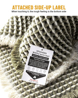 Large Waffle Bath Mat Set Non Slip, Ultra Absorbent Bath Mats for Christmas Bathroom Decor, Extra Soft Floor Bathroom Rugs Sets 2 Piece, Washable Bath Rugs Set, Green & White, 20"×47" and 16"×24"