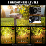LEREKAM Solar Spot Lights Outdoor Landscape Lights, 40 LEDs Solar Landscape Spotlights Outdoor Waterproof Auto On/Off Garden Lights, Outdoor Lights for Yard Palm Trees Driveway Patio Pool