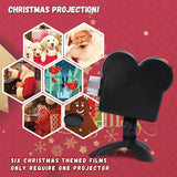Halloween Window Projector, Outdoor Christmas Projector, Halloween Led Holographic Projection Lamp, 6 Halloween Movies, 6 Christmas Movies, for Window Garden Halloween Christmas Decor