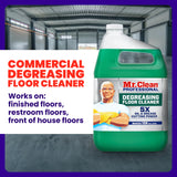 Mr. Clean PRO Degreasing Floor Cleaner, Bulk Liquid Concentrate for Removing Tough Grease and Oil Stains, Commercial Use, 1 gal (Case of 3)