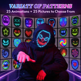 QAQ LED Mask Light Up Mask with Gesture Sensing, Cool Stuff Toys Gifts for Boys Girls, Cool Toys Gifts for Halloween Costumes Christmas Birthday Party