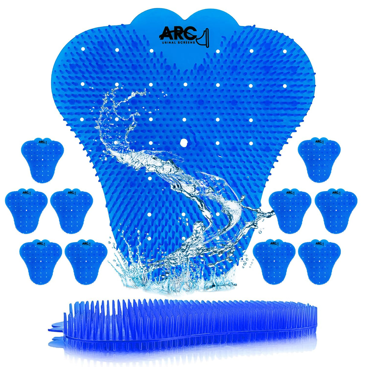 ARC Urinal Screens - Anti-Splash Urinal Screens Deodorizer (10 Pack) | Urinal Cake | Long Lasting Scent to Eliminate Odors | Used for Bathrooms in Bars, Restaurants, Schools, and other Businesses