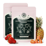 NIUSISE Feminine Balance Gummies, Premium Balance Supplement for Women PH Health, Immune Support, Energy Support, Vegan, Gluten-Free, Strawberry Flavor, 120 Gummies, 60 Servings 2 Pack