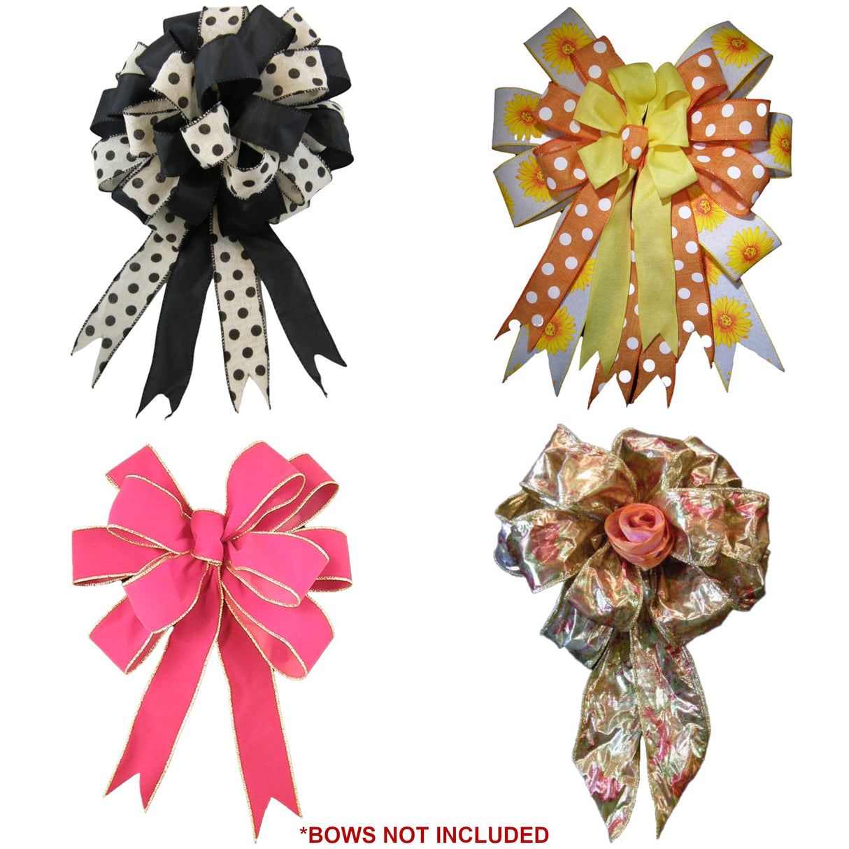 E-Z Bowz Design Pro Bow Maker - Easy Ribbon Bowmaker Gift Large Bow Maker - Perfect for Christmas Decor Wreaths and Hair Bows