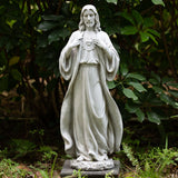 BC Catholic Sacred Heart of Jesus Statue, 24.5" H Large Jesus Christ Statue, Catholic Outdoor Statue for Garden Yard Patio Lawn Hallway, Handpainted Religious Gift for Father's Day