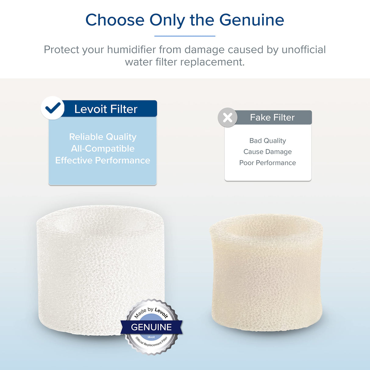 Bundle of LEVOIT 10-Pack Top Fill Humidifier Replacement Filters and 3-Pack Humidifier Water Softener, Demineralization Cartridge