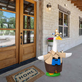 JcHrmers Bird Watching Porch Goose Outfits Fits 23" Cement Plastic Goose Statue for Bird Lovers Outdoor Lawn Garden Yard Patio Art Decor