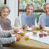 RAXIFU 4 Pack Adult Bibs for Men and Women, Adult Bibs for Elderly,Towel bibs for Special Needs Adults