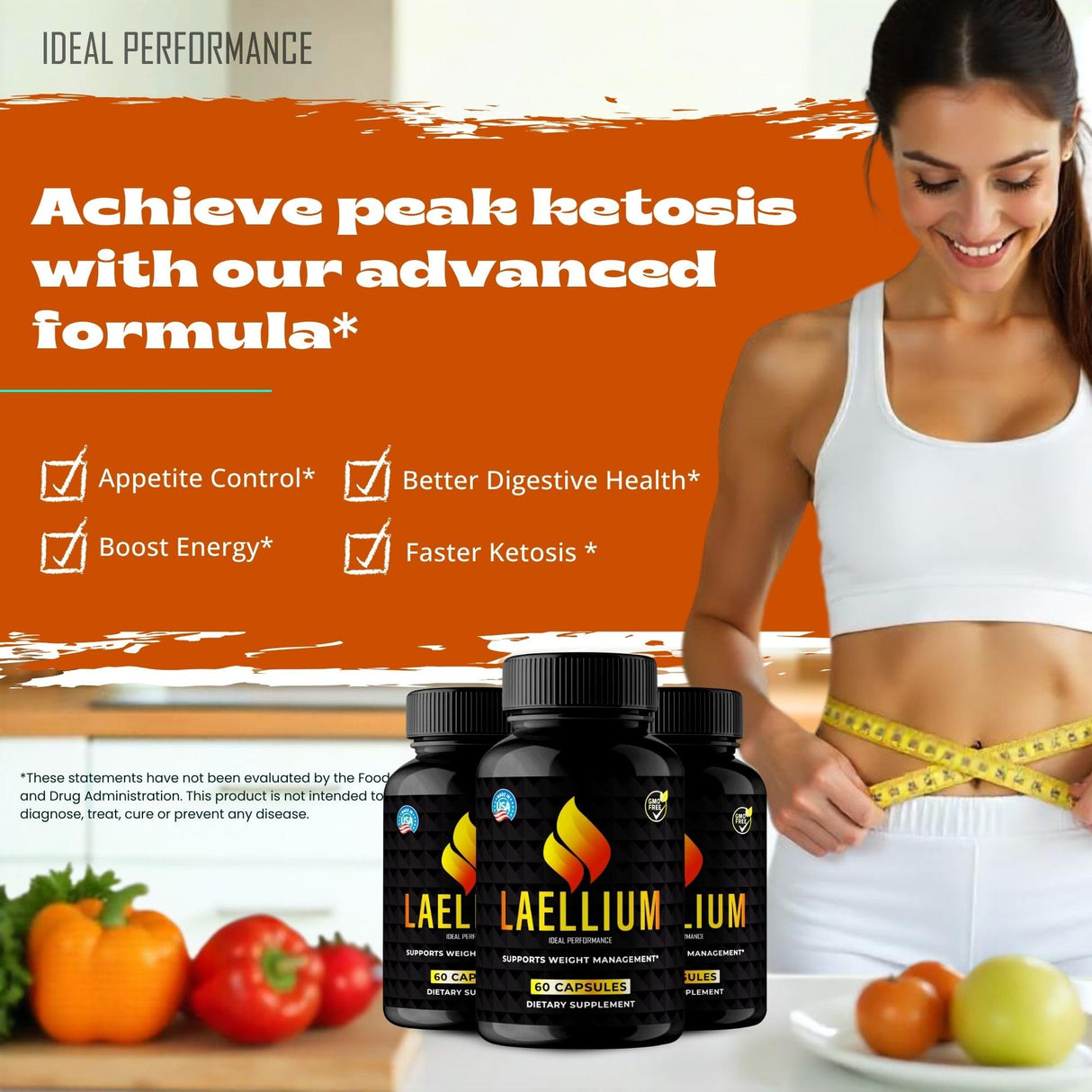 Laellium Capsules, Official Laellium Supplement Pills - Overall Health Support, All Natural Keto Capsule to Sustain Active Lifestyle & Fitness Goals, Premium Lael Lium Energy Reviews (2 Pack)