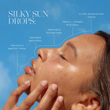 KORA Organics Silky Sun Drops, SPF 30 Mineral Sunscreen Serum, Skin Barrier Repair, Certified Organic, Cruelty Free, 1.01 oz