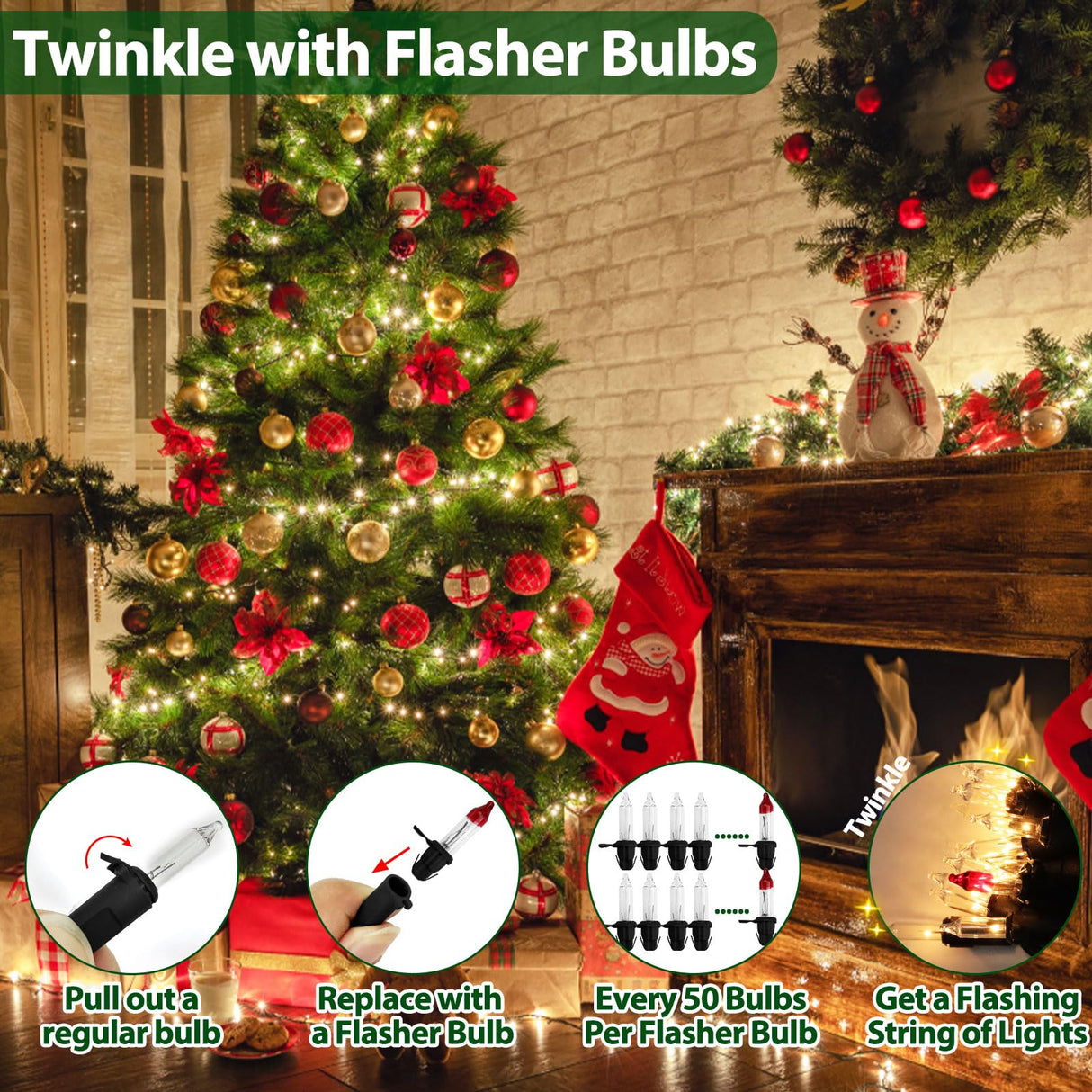 CXLHO Clear Christmas Lights 66FT 200 Incandescent Bulbs Warm White Mini Lights with Black Wire for Christmas Tree, Garland, Thanksgiving, Wedding, Party, Home, Indoor & Outdoor Festival Decoration