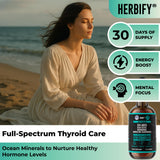 Sea Moss Multimineral Liquid Supplement - Irish Sea Moss Black Seed Oil Ashwagandha Burdock Root Bladderwrack - Gut Health, Immune & Thyroid Support for Women - Grape Flavor - 2 Fl Oz - Made in USA