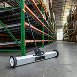 NEIKO 53418A 36-Inch Magnetic Pickup Sweeper with Wheels, Adjustable Handle, and Floor Magnet, Heavy-Duty Magnet to Pick Up Nails, 55-Pound Capacity