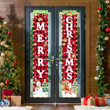 Mrsenloi Christmas Decorations Lighted Banner for Door, Snowman&Santa