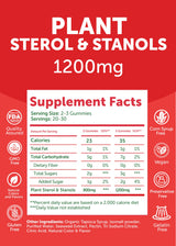 Lunakai USA Made Super Chol Gummies – 1200mg Plant Sterols & Stanols for Natural Cholesterol Support – Non-GMO Phytosterol Supplement, 60ct