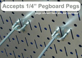 Wall Control 30-P-3232B Black Metal Pegboard Pack - (2) 32" Tall x 16" Wide Black Pegboards