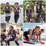 Adjustable Weighted Vest Weights Set: Sportneer 2 4 6 8 10 12 14 16 18Lbs Body Weight Vests 9 In 1 Fast Adjust Running Vest for Men Women Gym Home Workout Fitness Exercise Strength Training 2-18 Lbs Purple