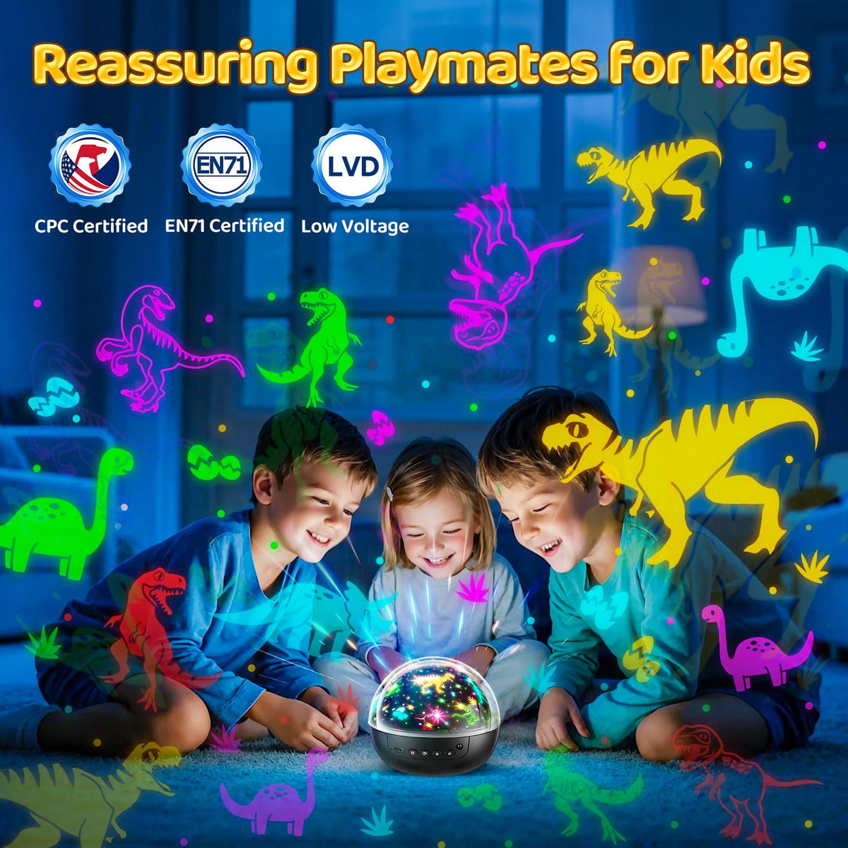 Staryou Dinosaur Toys, Remote+ 3Films+ 93Effects Dinosaur Toys for Kids 3-5