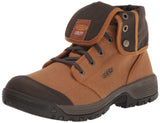 KEEN Utility Men’s Roswell Mid Soft Toe Canvas Work Boots, Almond/Black Olive, 7 D (Medium) US