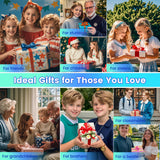 NWLAEWR Flying Orb Ball Toy, Parachute Hand Controlled Hover Ball with LED Lights, 360° Rotating Boomerang Globe, Cool Mini Drone for Kids, Ideal Birthday&Christmas Gift for Boys and Girls-Bright Blue