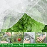 2PCS Insect Netting -10x43FT Fine Mesh Garden Protection Netting for Vegetables Plants Flowers Crops,Row Covers for Raised Bed from Birds Deer Squirrels Barrier Pest