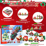 Advent Calendar 2026 Magnetic Wooden Animal Train for Kids,24 Day Christmas Advent Calendar Surprise Train,Montessori Magnetic Train Toy Christmas Countdown Gift for Toddlers,Boys and Girls