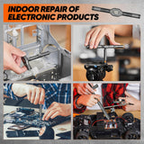 Saker 42 in 1 Magnetic Screwdriver Set, Multi Bit Free Combination Ratchet Screwdriver Set Portable Repair Tool Kit for Christmas Gifts Furniture, Computer, Bicycle and DIY Grey