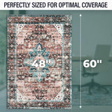 Starcounters Office Chair Mat for Hardwood Floor -Heavy-Duty Floor Mat for Office Chair - Scratch-Resistant and Non-Slip Computer Chair Mat, Wood and Tile Protection for Office & Home, Brown 48" x 60"
