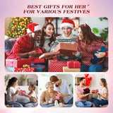 INTEO Microcurrent Facial Device, 3 Modes Red Light Therapy for Face and Neck, Skin Care Facial Massager Perfect Gifts for Women Men (Gold)