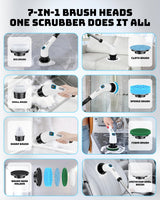 Electric Spin Scrubber for Bathroom | Shower Cleaner Brush with Long Handle