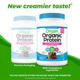 Orgain Organic Vegan Protein Powder + 50 Superfoods, Creamy Chocolate Fudge - 21g Plant Based Protein, Gluten Free, Dairy Free, Lactose Free, Soy Free, No Sugar Added, Kosher, B Vitamins - 2.02lb