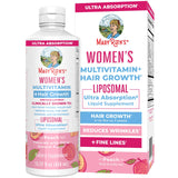 Women's Multivitamin + Lustriva Hair Growth Liposomal | Biotin 10000mcg | Clinically Tested for Thicker Hair, Wrinkles, Fine Lines, Skin Care | with Ashwagandha & Maca Root | Ages 18+ | 15.22 Fl Oz
