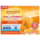Emergen-C Vitamin C 1000mg Immune Support Powder, Orange, 60 Packets