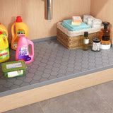 Winisok Waterproof Under Sink Mat 34" x 22", Silicone Mat, Dark Gray