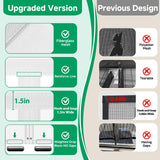 HOFUDON Upgraded Magnetic Screen Door, Heavy Duty Fiberglass Mesh, Quick Close Full Strip Magnets, Door Screen Magnetic Closure for Single Door Size 36 x 80 Inch, Screen Door Size 39 x 82 Inch White