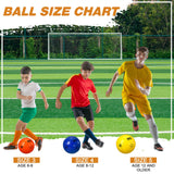 Glimin 6 Pcs Operation Christmas Soccer Ball Bulk with Pump Needles, Official Deflated Soccer Ball Gift for Youth Adult Game Training Practice Christian Charity Donation(Bright Color,Size 4,Fresh)