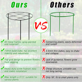 Peony Cages and Supports, 31.5"H x 12.6"D Plant Supports for Outdoor Plants