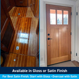 TotalBoat Gleam Marine Spar Varnish, Gloss and Satin Polyurethane Finish for Wood, Boats and Outdoor Furniture (Satin Low-Sheen Quart)