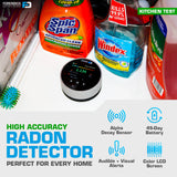 Radon Detector by Forensics | Home Use | Upgraded 20-Year Sensor Life | Version 2.0 |