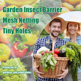 Garden Netting 10x50FT 2 Pack Ultra Fine Mesh, Insect Barrier Bird Netting for Garden Protection, Insect Bug Netting Garden Net for Protecting Plants Vegetables Flowers Fruits