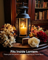 Homemory 12Pack 2" x 2" Timer Remote Control Flameless Votive Candles, Realistic Battery Operated Fake Candles for Christmas, Wedding, Home Decorations