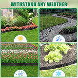 YUYIUS Landscape Edging Border, No Dig Garden Lawn Edging Border 2Inch Tall