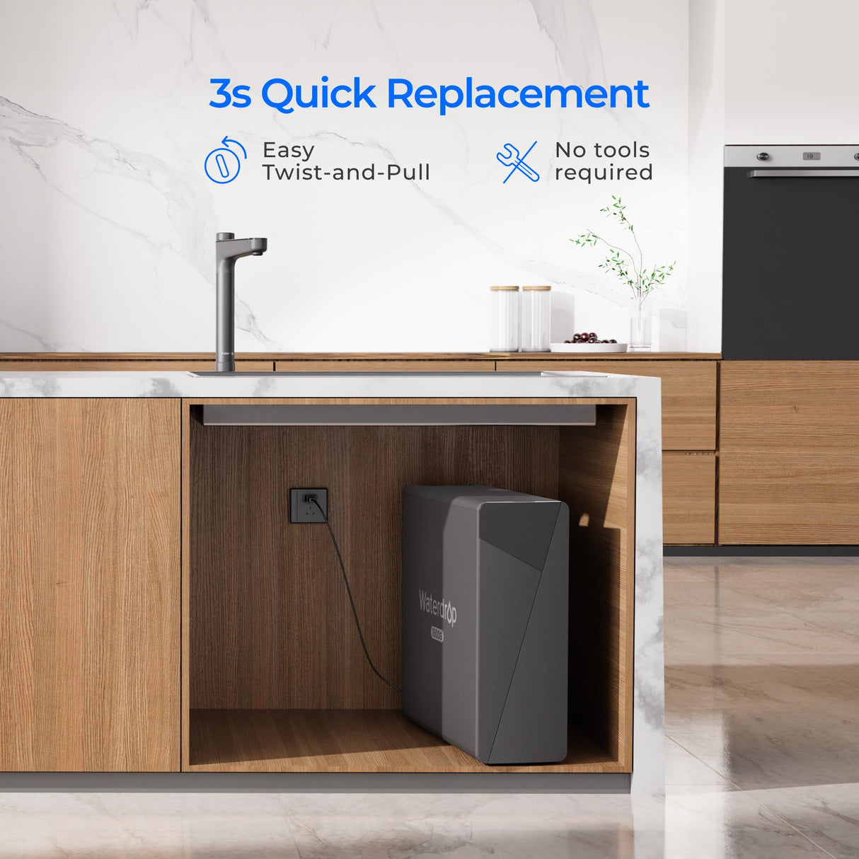 Waterdrop F2 Filter, Replacement for X8 & X12 & X16 Undersink Reverse Osmosis System, [ NOT for X8PRO & X12PRO ], 6-month Lifetime