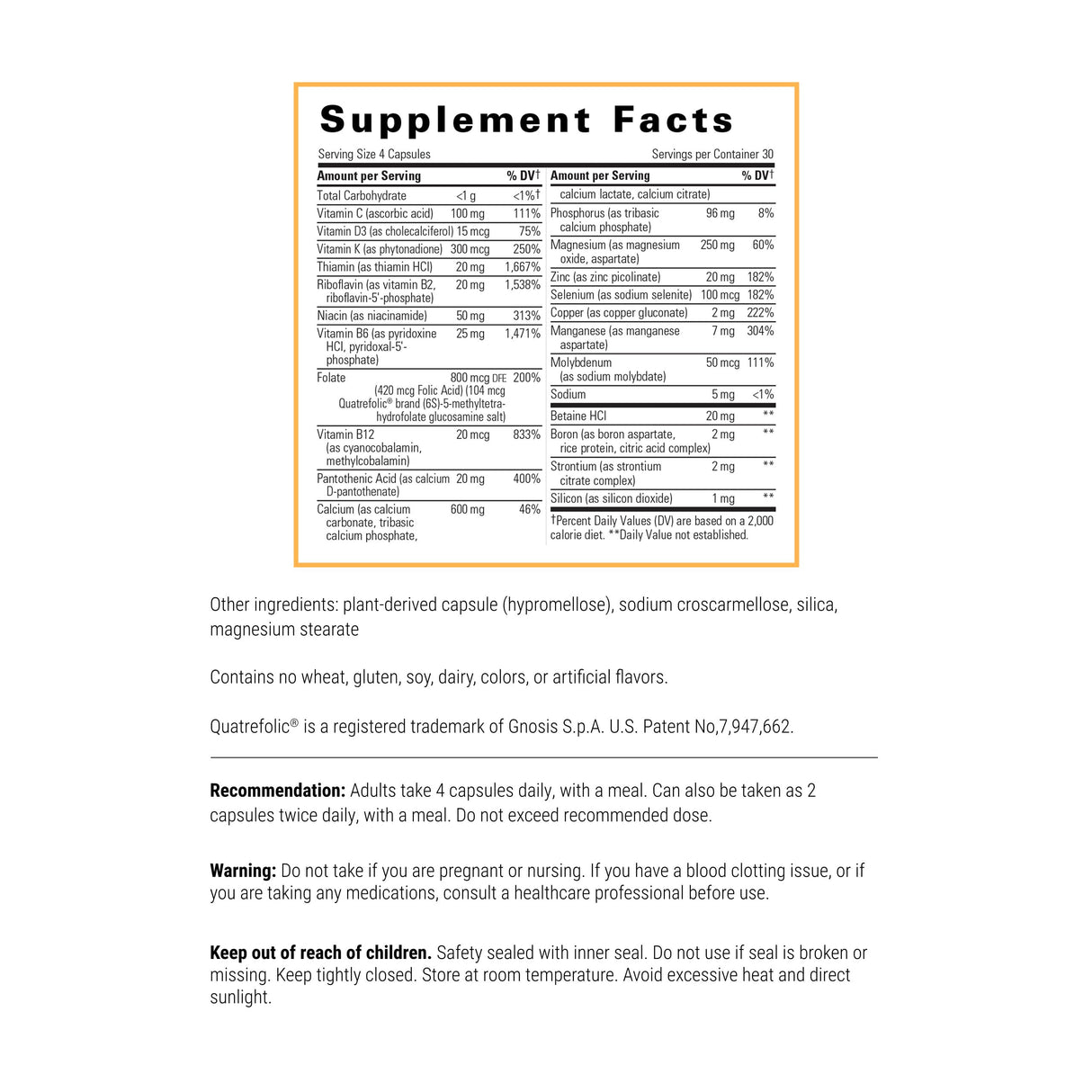 Integrative Therapeutics Osteoprime Forte - Bone Health Support with 5 Types of Calcium* - Dietary Supplement with Magnesium, Zinc, and Vitamin C, D & B12 - Gluten Free & Dairy Free - 120 Capsules